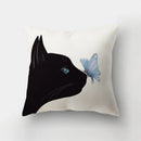 Deer Animal & Natural Leaves Cushion Cover by Axyaa - Home Decoration