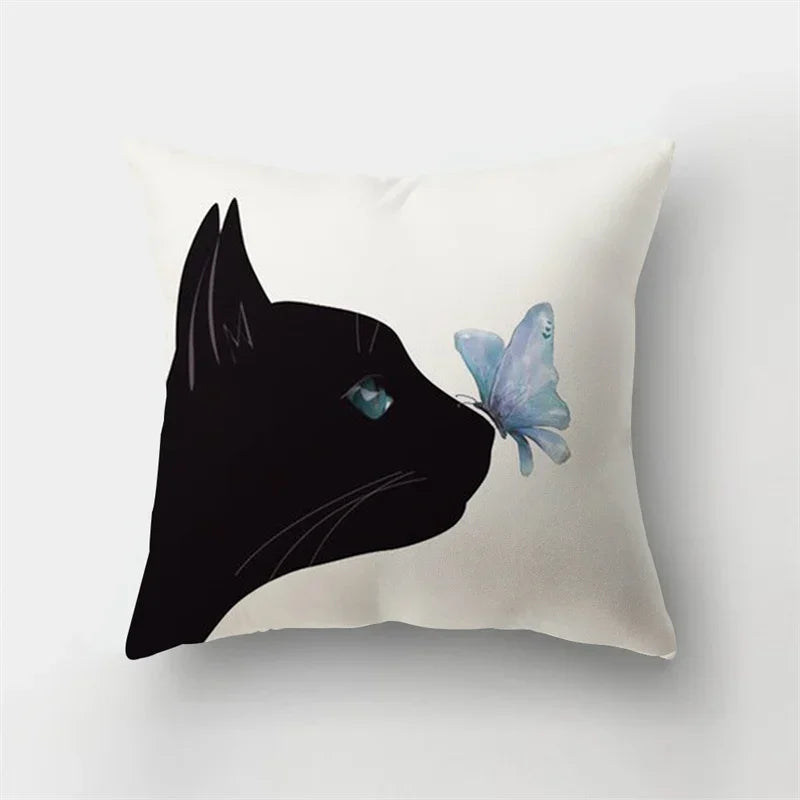 Deer Animal & Natural Leaves Cushion Cover by Axyaa - Home Decoration