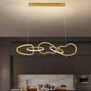 Axyaa Ceiling Chandelier: Modern Hanging Pendant Light Fixture for Dining & Living Room