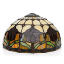 Stained Glass Tulip Flower Style Lamp Shade 12 Inch Red for Table Lamp - Axyaa