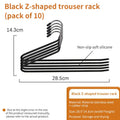 Axyaa Sliding Pants Rack: Aluminum Wardrobe Organizer, Wall-mounted Collapsible Clothes Holder