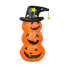 Axyaa Inflatable Smiling Face Pumpkin with Water-Filled Base - Halloween Decor