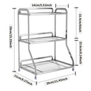 Axyaa 3 Tier Gold Vanity Organizer for Countertop Storage & Display