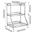 Axyaa 3 Tier Vanity Tray Gold Shelf - Cosmetics & Spice Organizer