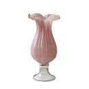 Axyaa High-Footed Glass Vase and Ornament - Ancient Style Elegance