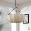Axyaa Wabi Sabi Retro Fabric Pendant Lights Chandelier - Home Decor Bedroom LED Hanging Lamp