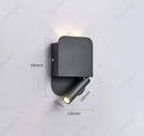 Axyaa Adjustable USB Wall Lamp for Bedroom Study, Minimalist LED Reading Light