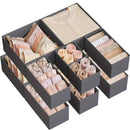 Axyaa Drawer Organizers for Clothes, Underwear, Socks - Foldable Storage Bins