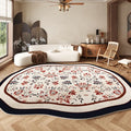 Axyaa Plush Retro Area Rug for Bedroom & Living Room, Soft Fluffy Floor Mat