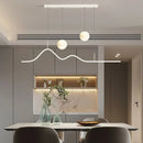Axyaa Moonlight Long Lamp Cream Chandelier