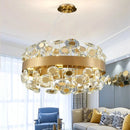 Axyaa Crystal Chandelier: Luxury Stainless Steel Pendant Lamp for Home, Restaurant, Hotel
