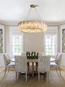 Axyaa Marble Crystal Pendant Lights for Elegant Dining Room Decor