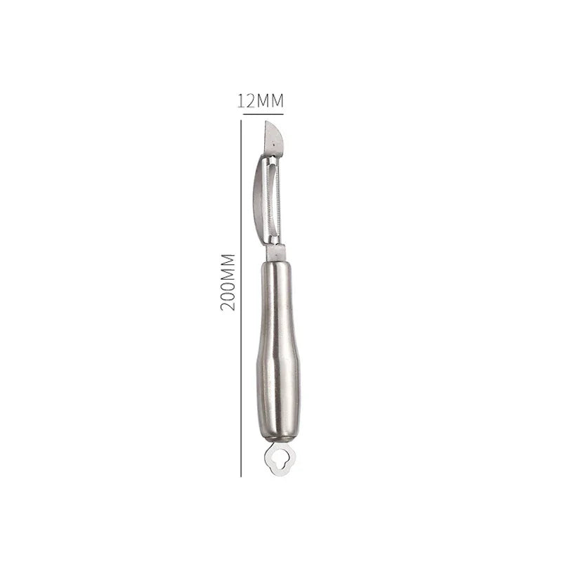 Axyaa Stainless Steel Vegetable Fruit Peeler Grater Knife - Kitchen Gadget