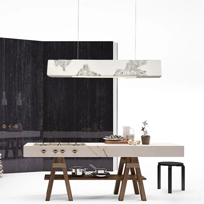 Axyaa Wabi-Sabi Pendant Light – Nordic LED Chandelier for Dining Room, Kitchen, and Bar