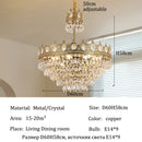 Axyaa Modern Luxury LED Chandelier for Living Room Ceiling Light