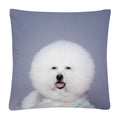 Axyaa Cute Dog Photo Polyester Cushion Cover for Home Sofa Car