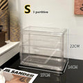 Axyaa Dolls Badge Acrylic Display Stand for Action Figures - Dustproof Organizer Cabinet