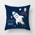 Axyaa Astronaut Theme Polyester Pillowcase Sofa Chair Cover 45x45cm