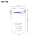 Axyaa Transparent Plastic Grain Jars with Scale Food Container - Clear Storage Box