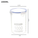 Axyaa Transparent Plastic Grain Jars with Scale Food Container - Clear Storage Box