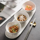 Axyaa Ceramic Ripple Bowl Set for Molecular Cuisine Dining Experience