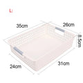 Axyaa Plastic Desktop Storage Basket with Handle