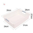 Axyaa Plastic Desktop Storage Basket with Handle