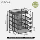 Axyaa Mesh Desk Organizer Stackable Paper Tray Stackable Desktop Document File Organizer
