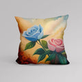 Axyaa Flower Pot Pattern Pillow Cover for Luxury Home Decor