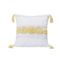 Axyaa Boho Cotton Tufted Tassel Pillowcase Set
