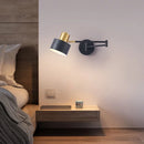 Axyaa Swing Arm LED Wall Light - Iron Art Nordic Minimalism Bedside Lamp