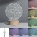 Axyaa Star Map Night Light Custom Name/Date USB Lamp - Anniversary Wedding Birthday Gift