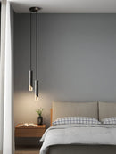 Axyaa Copper Bedside Chandelier: Luxe Single Head Bar Lamp