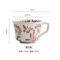 Axyaa Ceramic Coffee Mug with Vintage Wildlife Pattern