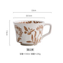 Axyaa Ceramic Coffee Mug with Vintage Wildlife Pattern