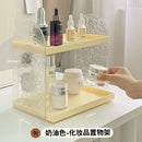 Axyaa Acrylic Double Layer Cosmetics Organizer - Skincare & Perfume Storage Rack