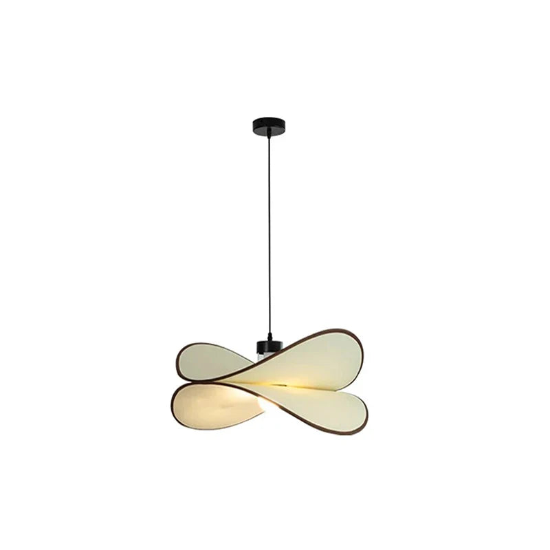 Axyaa Wabi-Sabi Fabric Lamp, French Retro Cream Bedroom Chandelier