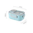 Axyaa Double-Layer Insulated Oval Lunch Box for Fresh Meals