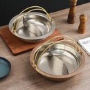 Axya Hammered Stainless Steel Mandarin Duck Hanging Pot for Japanese Sushi