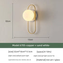 Axyaa Modern Glass Wall Sconce Bedside Lamp for Bedroom, Living Room & Staircase