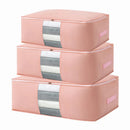Axyaa Non-Woven Quilted Clothes Storage Bag - Large Capacity Closet Organizer