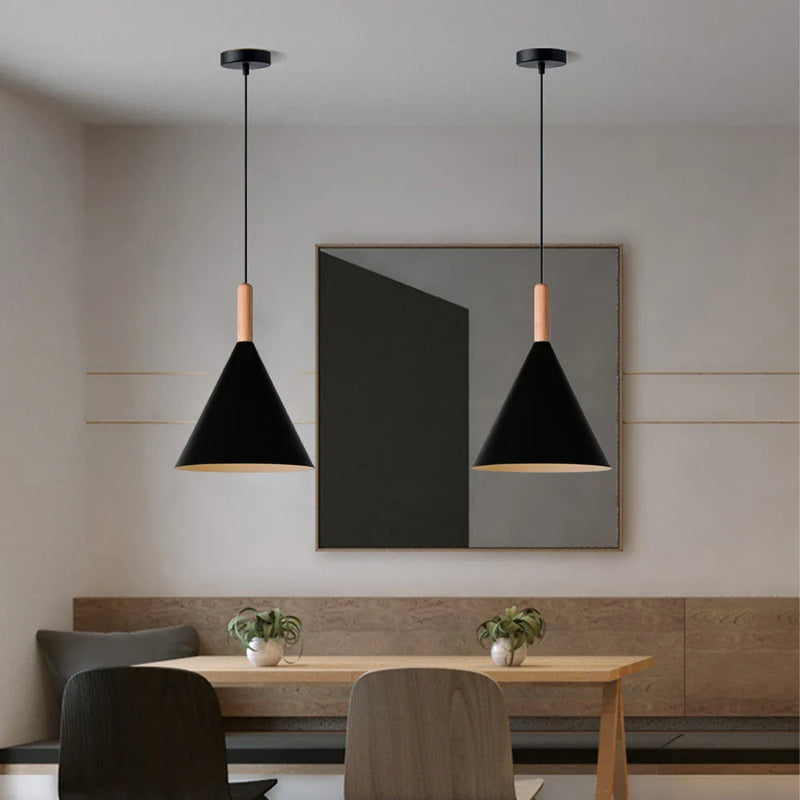 Axyaa Nordic Pendant Lights: Minimalist E27 Hanging Lamps for Indoor Lighting