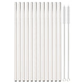 Colorful Stainless Steel Drinking Straws Set for Cocktails, Smoothies, Coffee – Axyaa Brand