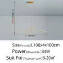 Axyaa Modern LED Ceiling Chandelier for Dining Kitchen Minimalist Home Decor Lighting