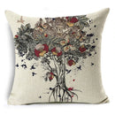 Axyaa Linen Cushion Cover 45x45cm - Stylish Decor for Sofa and Bed