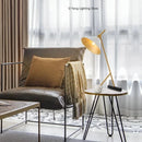 Luxury Nordic Marble Desk Lamp by Axyaa - Designer Horn Study Light with Black Lampshade
