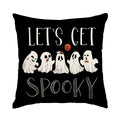 Halloween Ghost Pillowcase by Axyaa - Sofa Decor Throw Pillow Cover
