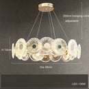 Axyaa Nordic Glass LED Pendant Light for Modern Luxury Living Room, Restaurant & Bedroom