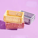 Axyaa Foldable Storage Crate: Portable Stackable Organizer Box for Makeup, Jewelry, and Toys