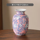 Blue & White Belly Vase by Axyaa - Retro Chinese Porcelain Ornaments for Home Decor